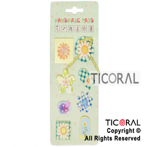 STICKER X8 CON FLORES HS3551-1 x 12